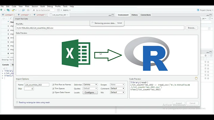 Import data from Excel into RStudio  | readxl and readr packages