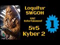 SWGOH Loquitur 5v5 GAC K2 M1: Leia, Rey, Malgus, Dash, Raddus, QGJ