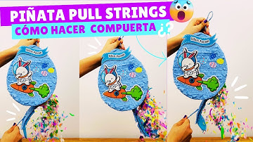😱😱Como hacer sistema Pull STRINGS en una piñata | Mecanismo de compuerta o TRAMPA [CURSO de PIÑATAS]
