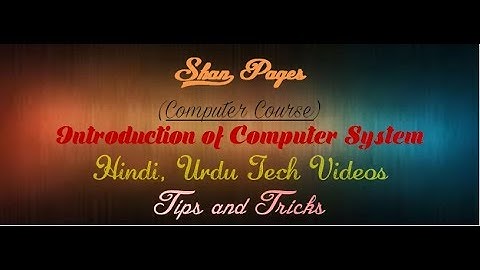 Classification of Computer System - Computer Course part 2