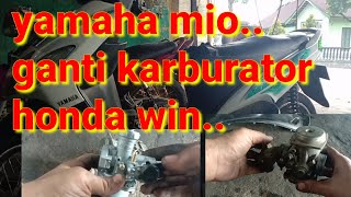 Tutorial Yamaha Mio Ganti Karburator Honda Win