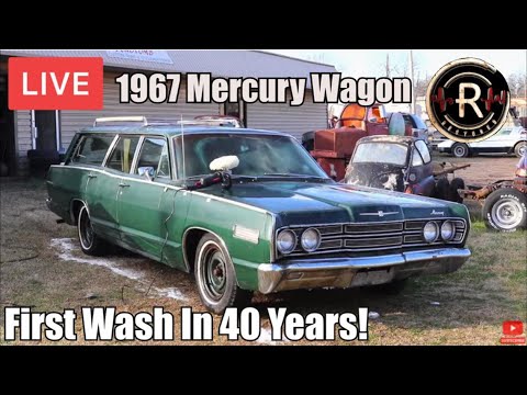 LIVE First Clean-Up in 40 Years | Will She Shine? | 1967 Mercury Commuter Wagon | RESTORED
