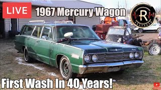 LIVE First Clean-Up in 40 Years | Will She Shine? | 1967 Mercury Commuter Wagon | RESTORED