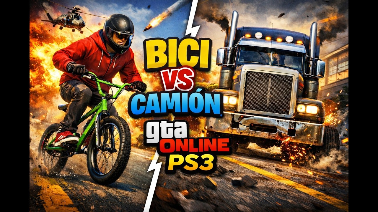 CAMION VS BICIS EN GTA ONLINE PS3
