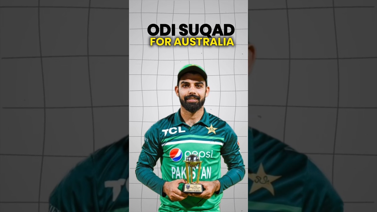 Pakistan ODI Squad for Australia!