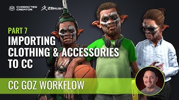 Import Clothing & Accessories into Character Creator (Part 7/9) | Character Creator ZBrush Pipeline