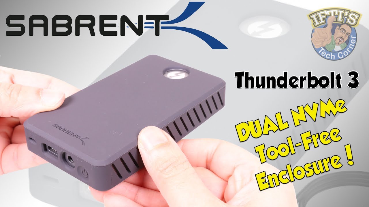 SABRENT Rugged Thunderbolt 3 to NVMe M.2 Dual SSD Enclosure Showcase 