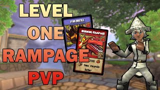 Wizard101 Level One PvP: Rampage Is OP!!!