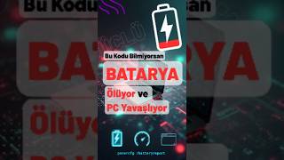 Bilgisayar Hızlandırma &amp; Pil Sağlığı Kontrolü (5 Gizli CMD Kodu)