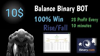 10$ Balance Rise/Fall Binary BOT