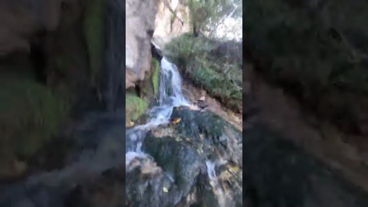 A spectacular waterfall and its audible sound