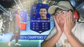 I PACKED CRISTIANO RONALDO CHAMPIONS LEAGUE RARE ON FIFA 21!!!!! WOOOOOO LETS GO BABY