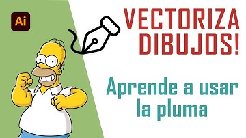 VECTORIZA DIBUJOS!! - Aprende a usar la pluma fácil y sencillo - Illustrator