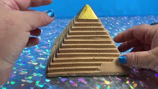 Digging Up Golden Egyptian Pyramid. King Tut & Queen NefertitiWith Egyptian Artifacts