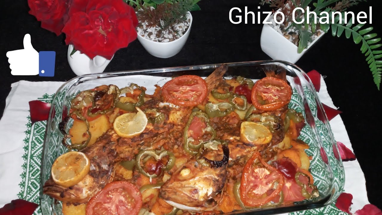 طريقة تحضير  السمك بالخضار في الفرن سهل وسريع وصحي جدااا مع لذة لا تقاوم