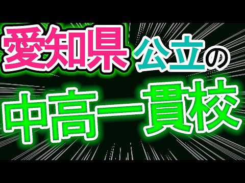 【愛知の高校受験情報】愛知県初の公立中高一貫校について！？メリットやデメリット【中高一貫校】