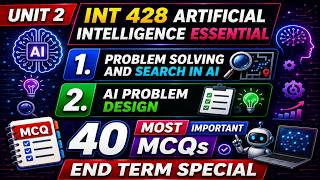 ai Unit 2 Most important 40 VVi MCQs Practise || INT - 428 || Problem Solving & Search in AI