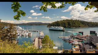Time lapse of Washington State Ferries leaving and arriving in Friday Harbor