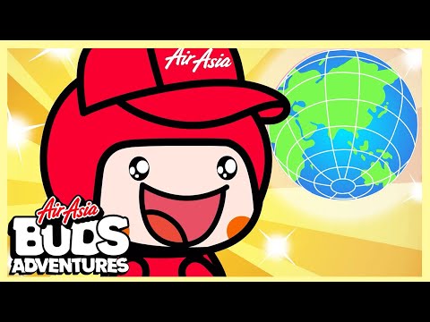 Earth Explorers: Around the World Tour | AirAsia Buds Adventures ✈️🌏 Cartoons for Kids | Earth Day