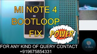 REDMI NOTE 4 BOOTLOOP FIX |EMMC RE-PROGRAMMING| |FULL PROCEDURE|