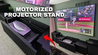 THE ULTIMATE MOTORIZED UST PROJECTOR STAND! CINÈST Core Collection Projector Cabinet REVIEW!