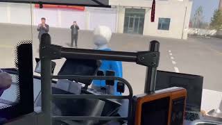 Testing of AEB autonomous emergency braking system on Bus