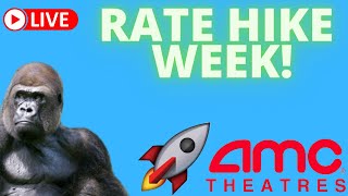 AMC STOCK LIVE AND MARKET OPEN WITH SHORT THE VIX! -RATE HIKE WEEK!