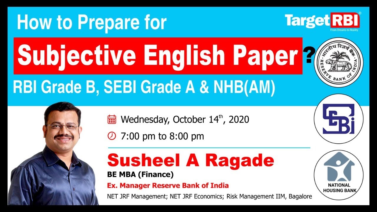 How to prepare for Subjective English Paper? (RBI, SEBI, NHB)