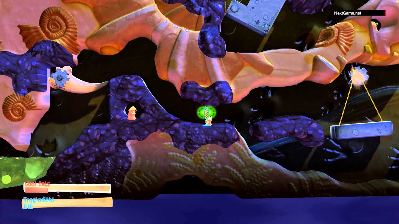 Worms Battlegrounds - Начало игры (Gameplay) HD [720p] (Xbox One)