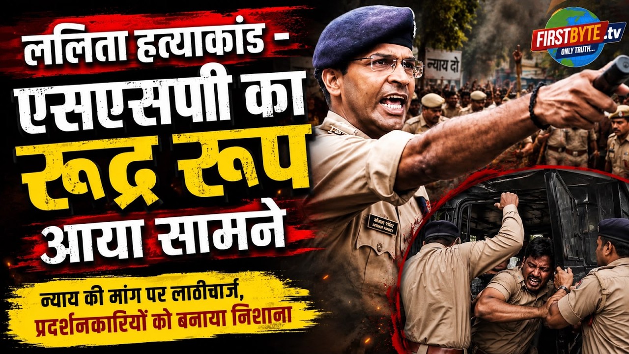 ललिता हत्याकांड-एसएसपी अविनाश पांडेय का रूद्र रूप आया सामने #first byte up