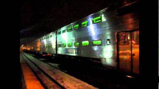 Metra UP-N Line at Kenosha, WI: Trains 341 & 343, Plus Lounge Car. 16.01.12