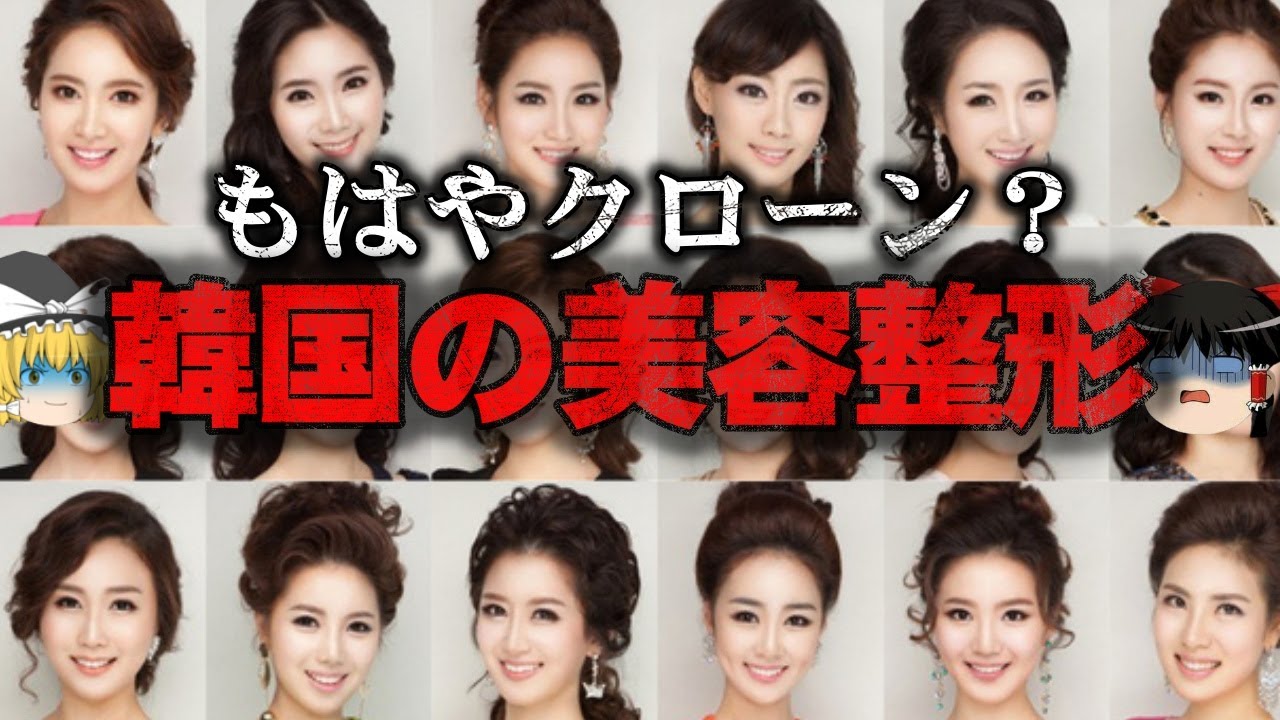 【ゆっくり解説】皆同じ顔の整形天国？韓国の整形事情をゆっくり解説！
