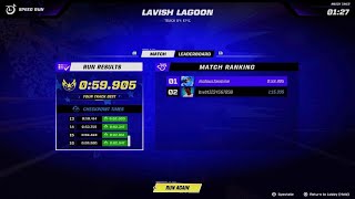 Lavish Lagoon Speedrun 59.905 My First Sub 1 Fortnite Rocket Racing