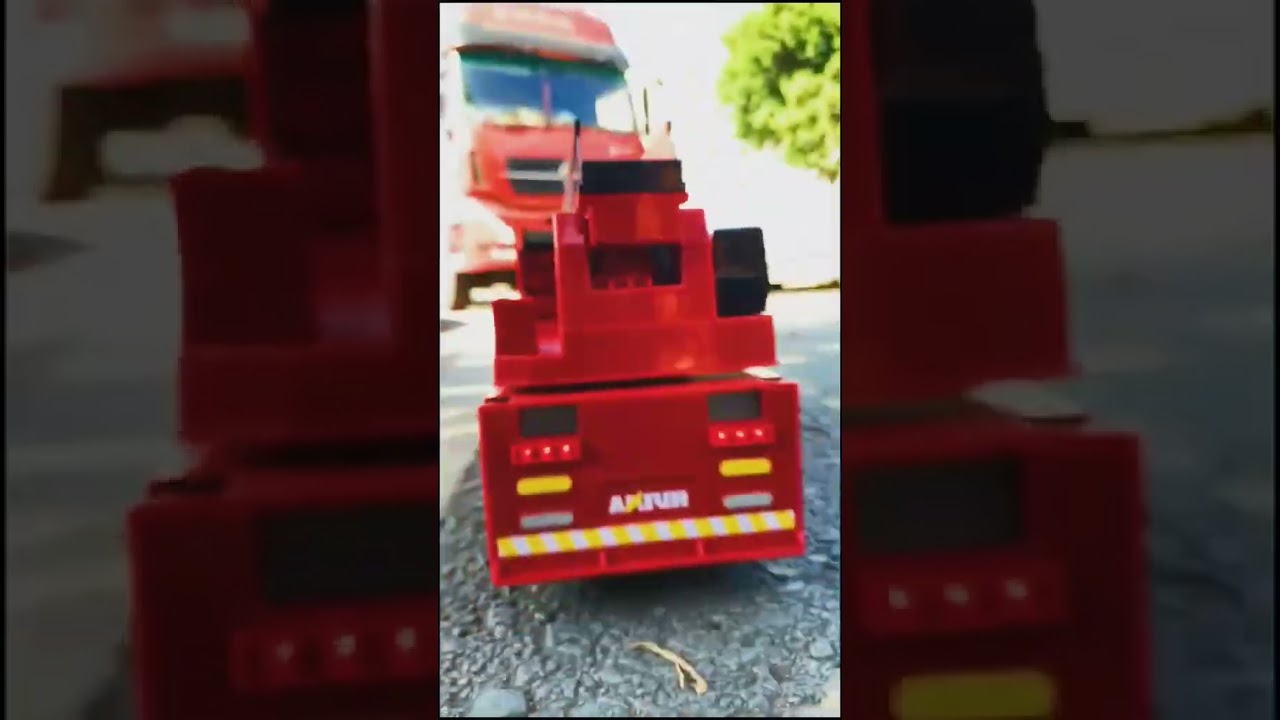 Fire trucks are also capable of extinguishing fires by remote control.