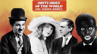 Obituaries  1910 - 1920 - Charlie Chaplin, Al Jolson