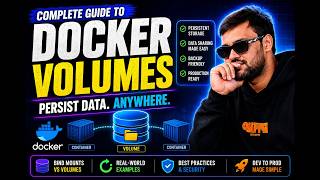 Stop Losing Your Docker Data! 🔥 Volumes Explained + Real-World Examples | Docker Zero-To-Hero