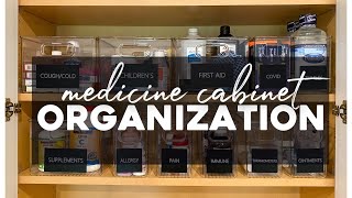 SIMPLE MEDICINE CABINET ORGANIZATION | ORGANIZE WITH ME | ORGANIZATION IDEAS 2022