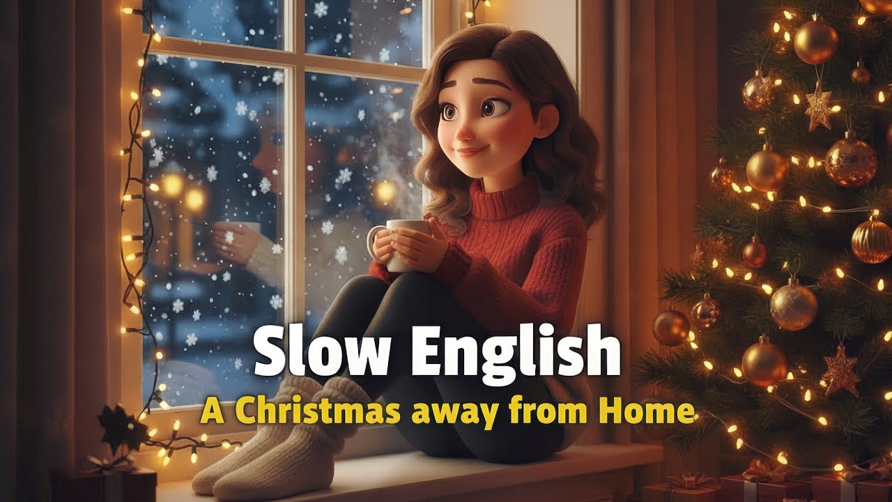 Christmas Away From Home 🎄| Easy English Conversation (A2-B1)