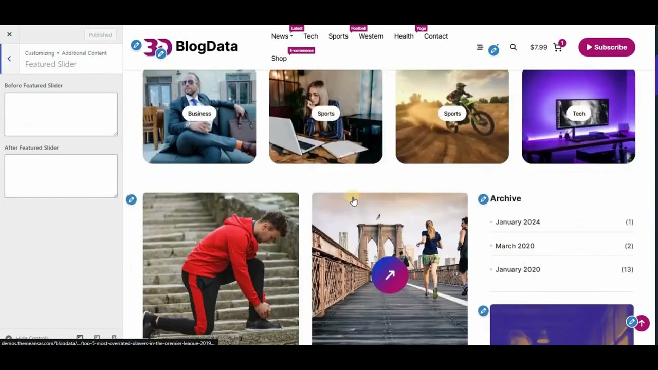 blogdata-blog-wordpress-theme-featured-slider-additional-content-youtube