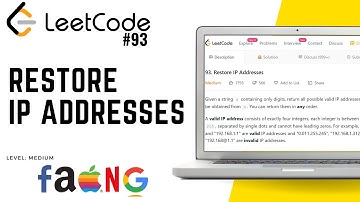 93. Restore IP Addresses | Leetcode Medium
