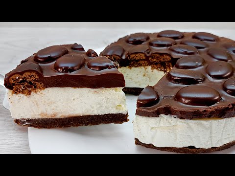 Chocolate dessert in 5 minutes! Without BAKING and GELATINE! Very tasty and easy! #225