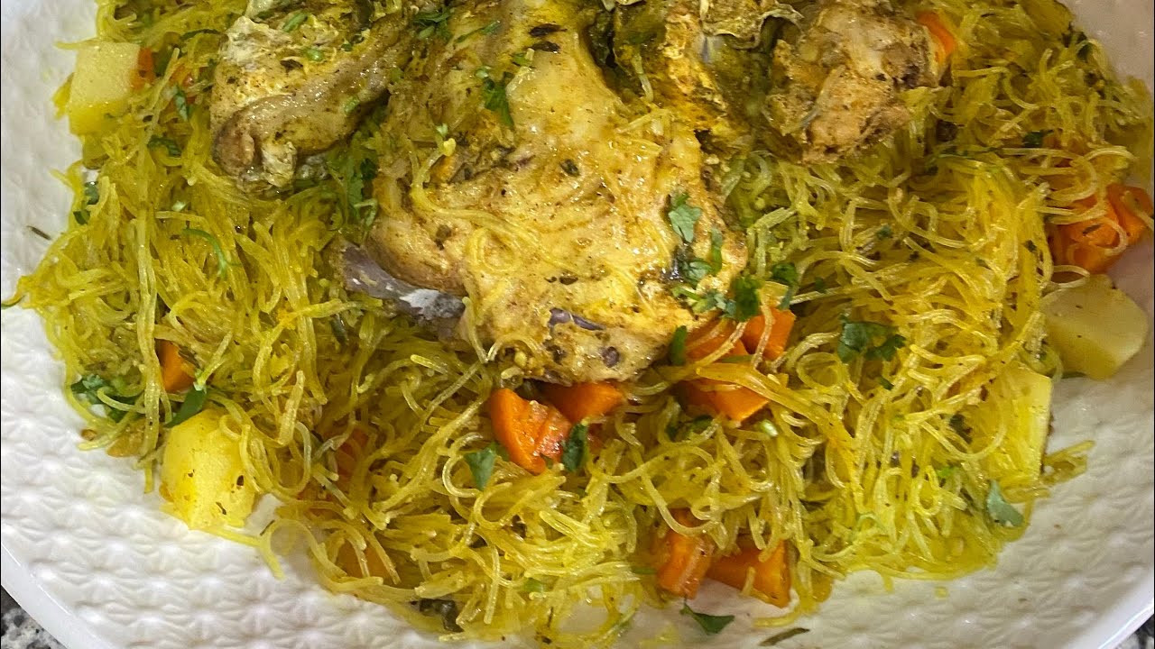 🍗 دجاج مفور لذييذ مع خضر وشعرية بطريقة ناجحة 100%