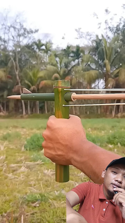 #archery #diy #bambooart #bamboo #bambooshoot #diywoodworking # cara membuat panah dari bambu mudah