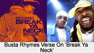 Busta Rhymesbreak Ya Neck Srhymes Highlighted S