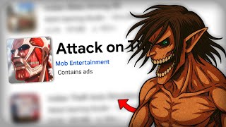 Tried Amazing 🤩 Attack on Titan Games From PlayStore🔥#attackontitan screenshot 4