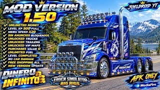 TRUCK SIMULATOR PRO USA v1.50 APK MOD DINERO INFINITO NIVEL XP MAX 999 TOKENS INFINITO TODO LIBERADO screenshot 2