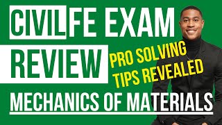 Civil FE Exam Review - Easily solve deformation practice problems in mechanicals of materials