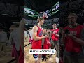 NBA Star Matas Buzelis surprises CORTIS with gift at All-Star Weekend! #NBAAllStar