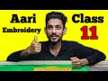Aari Embroidery classes | class 11 | How to load Embroidery materials in Aari needle | Aari work
