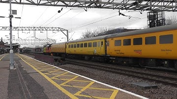 29/3/17 1Q97 Network Rail/Colas test train powers through Colchester with Class 37